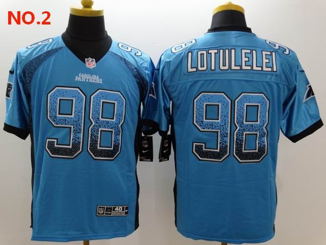 Men's Carolina Panthers #98 Star Lotulelei Jersey NO.2;